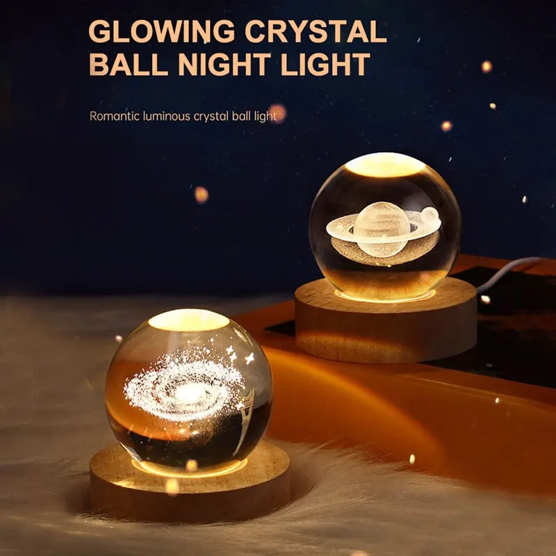 SpaceLamp™  Milky Way Galaxy Crystal Ball Lamp