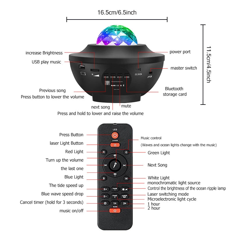 StarCore™  Colorful Starry Projector