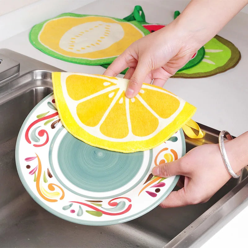 Cleanpad™  Fruit Print Dish Cloth Towel