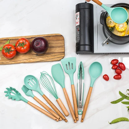 ChefCooks™  Full Set of Silicone Cooking Utensils