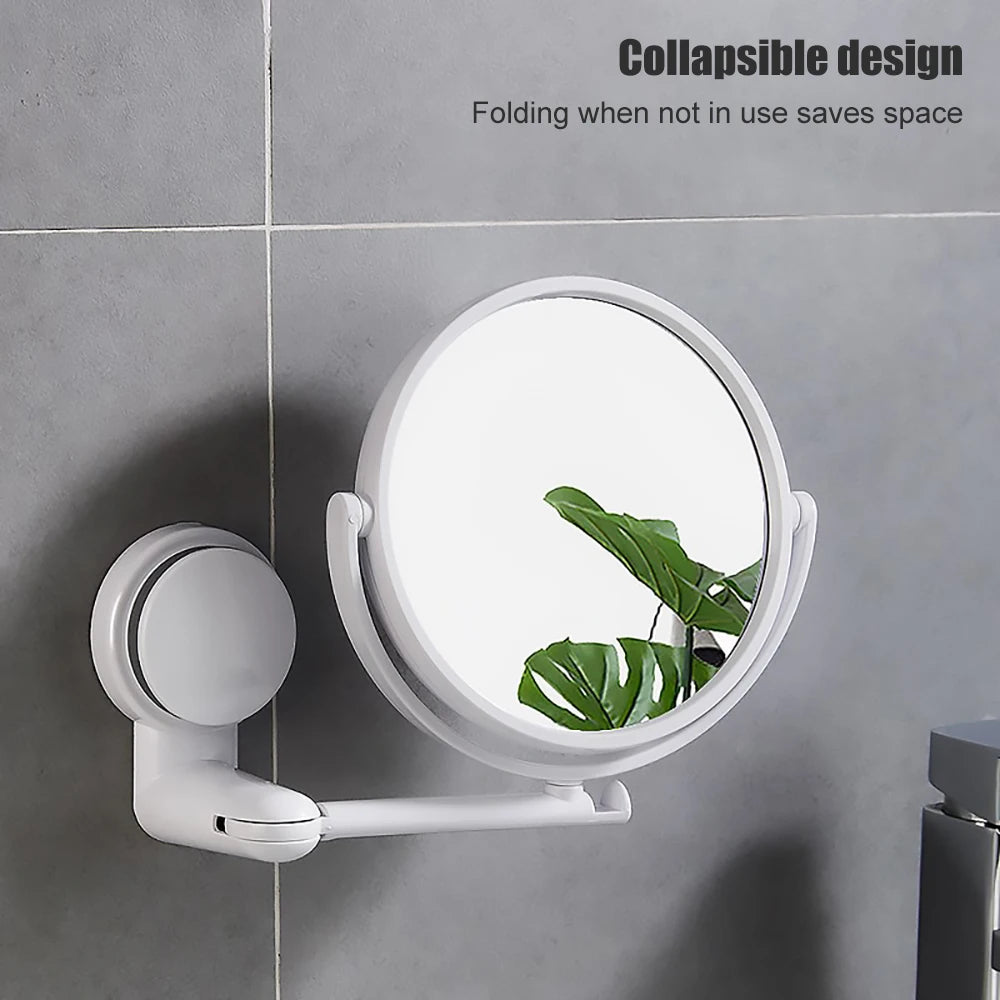 LitWall™  Bathroom Mirror with Folding Arm Extend